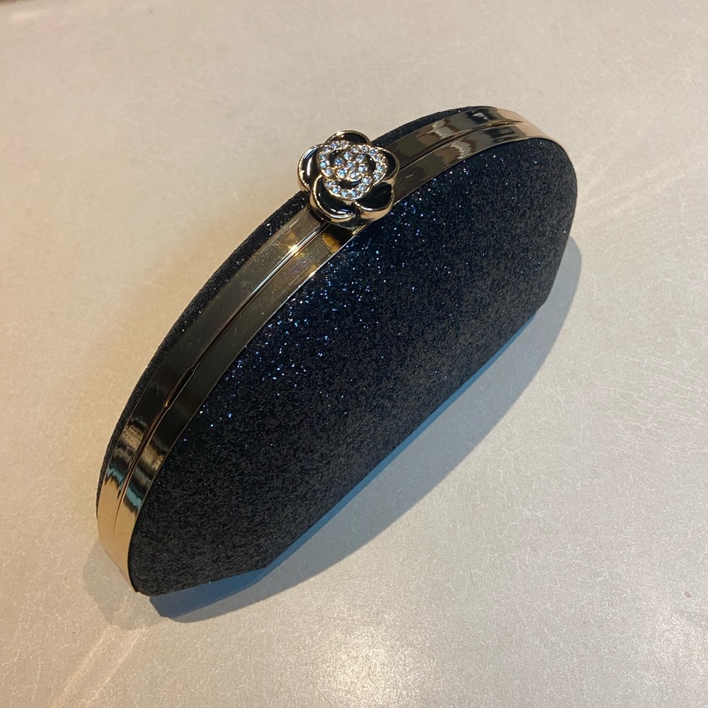 Black clutch purse
